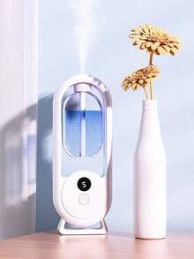 Aromatherapy Diffuser Humidifier With Colorful Night Light, 5-Level Adjustment, Digital Display, USB Rechargeable, Essential Oil Set, For Home And Office - D8 - View 2