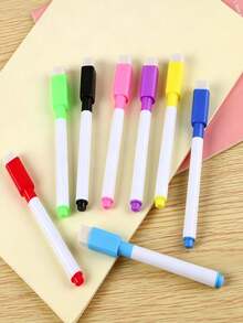 Erasable Magnetic Whiteboard Markers, Suitable For Writing, Teaching, Drawing And Coloring; Featuring Erasable Design, Large Ink Capacity, Perfect For Quick Sketching, Doodling And Back To School Use - Multicolor - View 2