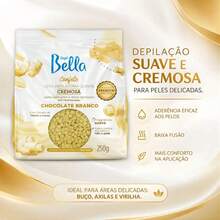 Cera Confete Chocolate Branco Depil Bella 250g P/ Depilação - CHOCOLATE BRANCO - Visão 2