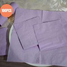 Serviette carrée violet clair, 2 épaisseurs, 12,5 x 12,5 cm, serviette de cocktail jetable, serviette de fête lilas, serviette de boisson et de dessert premium, pour mariage, fêtes, dîner d'anniversaire - Voir 6