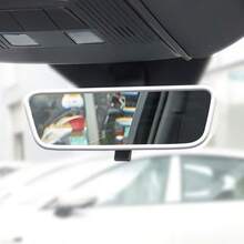 1pc Silicone Frame Accessory, Tesla Model3/Y Interior Rearview Mirror Decoration - Protective Case - View 5