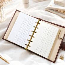 40pcs A6/A7 Mixed Color Single Item Habit Tracker Pages, Date Monthly Habit Recording Inserts, Suitable For Habit Formation And Goal Setting, Check-In - Rectangle - View 7