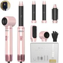 UKLISS 5-In-1 Multifunctional Hot Styling Brush And Curling Iron | 3 Temperature Settings, 5 Replaceable Heads, Create Curls, Waves, Smooth Styles | Detachable Heads, Automatic Curling | Multifunctional Professional Hair Styling Tool, Compact And Portable Design | Suitable For All Hair Types And Styles - US A Type Plug(110-127V) - View 18