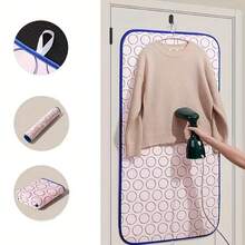1pc Portable Foldable Heat-Resistant Ironing Pad - Non-Slip PP Material, Multi-Surface Applicable, Space-Saving Foldable Ironing Board Alternative, Travel & Outdoor Design, With Door-Hanging Iron Rack, Suitable For Travel, Home, Dorm, Apartment, Hotel - Multicolor - View 7