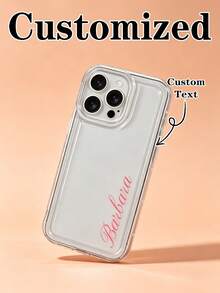 1pc Personalized Customized Signature Multi-Color Minimalist TPU Soft Transparent Shockproof Phone Case Compatible With IPhone 11/12/13/14/15/16/16 Pro/16 Plus/16 Pro Max/17/17 Pro Max/Air/18/18 Pro/18 Pro Max/ 9A/10/11/11 Pro/11 Pro XL/S24/S25 Ultra/S25 Plus/S25 Edge/A17/A07/S26/S26 Ultra/S26 Plus/ Moto G85/ Hot 50 Pro+ And Other Models, Daily Gift For Friends, Summer Phone Case, Affordable, Cute Girl Gift - 無色 - 查看 2