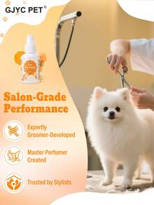 GJYC PET 頂級寵物香氛噴霧 除臭毛髮護理噴霧 適用於狗與貓 天然持久溫和配方 橙色雪酪香 2.03 Oz - Orange Sherbert - 查看 5