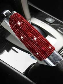 Hand Brake Handle Cover, Car Hand Brake Protector, Made Of High-Quality ABS Plastic, Full Rhinestone Hand Brake Protective Cover Decoration, Durable, Suitable For Car And SUV Interior Accessories - A - View 12