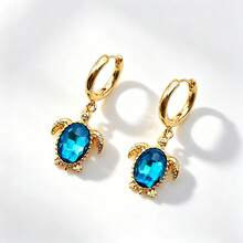 1 Pair French Island Vacation Style Metal Pendant Earrings - Gold - View 6
