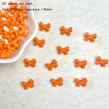 10mm Acrylic Macaron Color Small Bow DIY Mobile Phone Chain Hair Accessories With Separated Beads Accessories Material Loose Beads - Multicolor - View 50