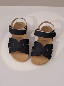 2026 Summer Multi-Function Girls' Roman Sandals, With Back Strap Design, Soft And Breathable, Non-Slip Sole, Lightweight (Sole/Sole Color Random) - Black - View 6