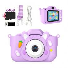 Children's Camera Toy Birthday Gift Fun Magic HD Mini Colorful Frame Cartoon Kids Selfie Toy Vlog Digital Video Recording Photo Camera - Multicolor - View 17