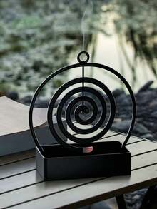 2/1 Mosquito Coil Holder, Sandalwood Mosquito Coil Holder, Mosquito Coil Holder, Sandalwood Mosquito Coil Holder, Metal Material, Suitable For Hanging Or Sandalwood, Suitable For Decorating Living Room/Bedroom And Outdoor Camping/Garden/ - Multicolor - View 5
