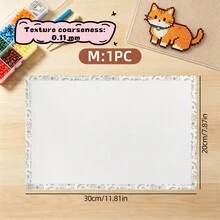 Perler Beads Baking Mat With Edging, Ironing Cloth For Melt Beads, Thick And Thin Texture Options, Suitable For Melt Beads And DIY Handicraft Activities, Reusable Ironing Sheet, Heat-Resistant Ironing Mat For Perler Beads, High Temperature Resistant, Exquisite Edged Ironing Cloth, Perler Beads Ironing Tool, Bead Handicraft Accessory, Suitable For Handicraft Enthusiasts - Multicolor - View 14