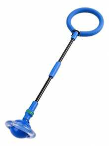 LED Light-Up Ankle Hopper Ball, Foldable Toy - Blue - View 3