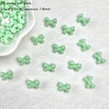 10mm Acrylic Macaron Color Small Bow DIY Mobile Phone Chain Hair Accessories With Separated Beads Accessories Material Loose Beads - Multicolor - View 18