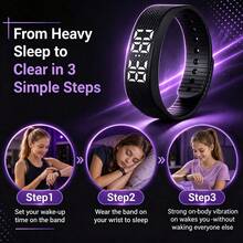 1pc Fashionable Daily Versatile Unisex Teenager Multifunctional Bracelet Black Silicone Strap White LED Electronic Screen Pedometer Distance Display Alarm Clock Calorie Timer Sleep Monitoring Vibration Reminder, Suitable For Running Daily Life School Gift Holiday And Other Scenarios - Black - View 4