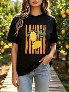 Women T-Shirts - 黑色 - 查看 1