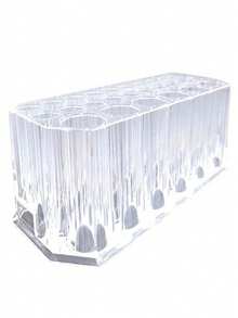 26-Slot Nail Brush Storage Rack, Desktop Eyeliner & Makeup Brush Holder, Acrylic Makeup Brush Organizer, Display Stand, Nail Art Tool Accessories - Multicolor - View 5