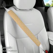 1件裝壓紋PU皮革汽車肩部套，30cm/50cm可選，舒適易安裝，四季通用，節日禮物，汽車內飾配件 - A - 查看 14