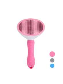 Pet Grooming Tool: Self-Cleaning Slicker Brush For Long-Haired Cats And Dogs – Removes Loose Fur And Undercoat - View 9