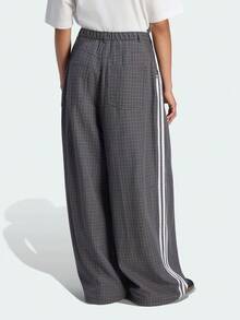Adidas Originals Women's Checks Trousers Woven Pants LD5340 - Black and White - View 3