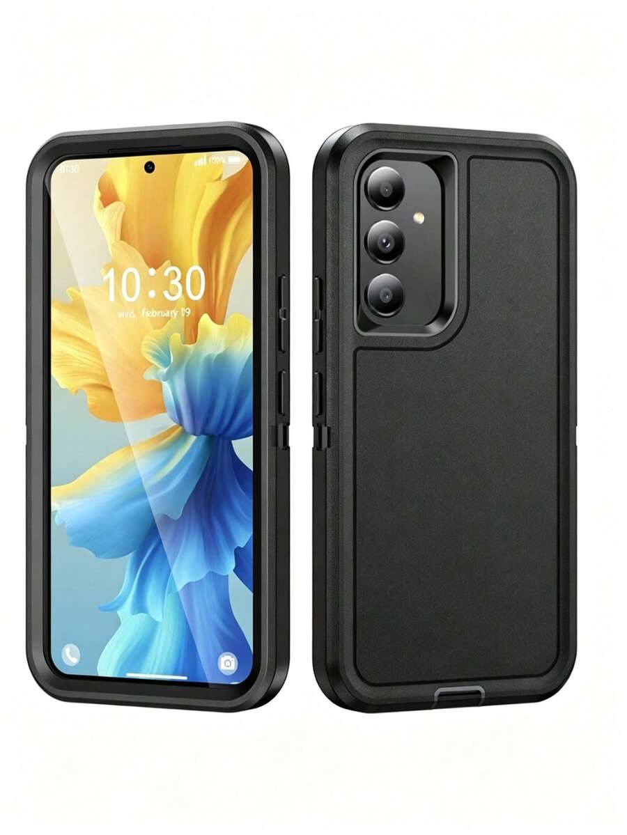 3-Proof Defender 2-In-1 تصميم مسطح مقاوم للصدمات - الأسود - مشاهدة 1