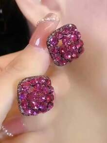 1 Pair Of Fashionable Personalities Exquisite And Elegant Earrings Suitable For Women's Daily Commuting ﻿ - Green - View 7