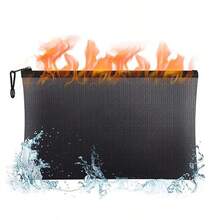 Fireproof Document Bag With Waterproof Zipper, Fireproof Storage Pouch, Fireproof Wallet For Documents, Credit Cards, Cash, Phone, Car Keys, Passport - Multicolor - View 1