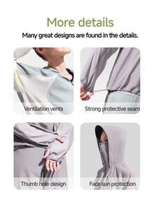 Jaket Beneunder Wanita Cepat Kering, Tahan Angin, dan Pelindung Matahari (Potongan Reguler) WS840 - Baby Pink - View 4