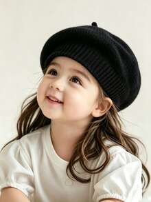 Candy Color Versatile Knitted Beret, Cute Children's Beret - Artist Hat, Suitable For Children Aged 6 To 36 Months - Multicolor - View 5