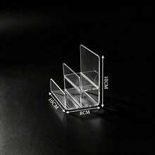 1pc 2-7 Tier Transparent Acrylic Display Stand, Classic Style Display Rack, Suitable For Wallets, Handbags, Glasses, Purses Display, Applicable For Home, Bedroom, Living Room, Office Decor - Multicolor - View 2