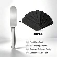 1/2/6pcs, Stainless Steel Foot File Double Sided Callus Remover For Dead Skin Professional Pedicure Tools Callous Scraper - Foot Scrubber - View 21