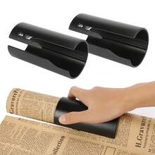 Eagle 2pcs Christmas Gift Wrapping Paper Cutter, Manual Cutting Tool, Round Paper Cutter, Portable Slider Paper Trimmer, Birthday Gift/Home Office No Battery - A - View 2