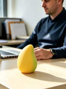 1pc Slow Rebound Mango Stress Relief Toy, Fruit Squeeze Toy, Anti-Stress Squeeze Toy, Prank Toy, Decoration, Soft Texture, Sticky Feel, Fun, Suitable For Holiday Gifts, Can Be Squeezed When Anxious, Adult Stress Relief Office Decor - Multicolor - View 2
