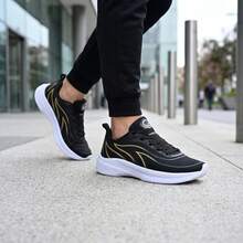 Men's Weightlifting Shoes: Soft And Lightweight Shoes + Men's Short Socks - 黑金 - 查看 2