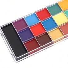 20-Color High Pigment Oil Paint Set + 10 Paintbrushes + Templates + Palette, Easy To Apply And Clean, Essential For Party Fun, Long-Lasting Vibrant Colors, Easy To Remove, Beginner-Friendly Paint Set - 20 Colors - View 3