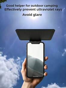 1pc Foldable Multi-Angle Phone Sunshade, Anti-Glare Design, Universal Fit, Suitable For Outdoor Activities, Cycling, Camping And Travel - Multicolor - View 6