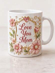 1pc Customized Mug, Personalized Coffee Cup, Custom Anniversary Mug, Valentine's Day Gift, Anniversary Gift, Graduation Gift, Mother's Day Gift, Suitable For Anniversary, Valentine's Day, Mother's Day, Birthday, Father's Day, Graduation Ceremony, Wedding - White - View 8