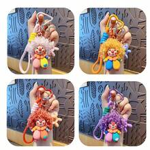 1pc Cute Funny Fluffy Keychain, Unique Design Fashion Bag & Key Accessory, Perfect Gift For Women And Girls, Suitable For Daily Use, Universal Bag Charm - Curly-haired Doll - View 8