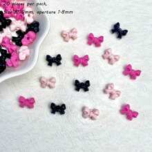 10mm Acrylic Macaron Color Small Bow DIY Mobile Phone Chain Hair Accessories With Separated Beads Accessories Material Loose Beads - Multicolor - View 38