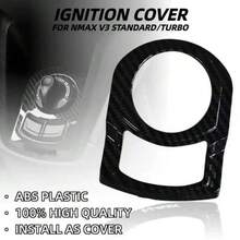 For NMAX125 155 2020-2024 Motorcycle Modification Accessories Electric Door Lock Cover Carbon Fiber Stickers - Motorcycle Ignition Switch Cover - View 2