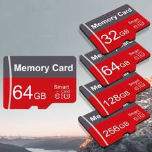 256GB Memory Card, 128GB, 64GB, 32GB TF Card - High-Speed Memory Card, Suitable For Smartphones, Tablets, Cameras, Game Consoles, Dash Cams And Other Devices, File Storage - Red-grey - View 5