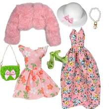 1/6 Doll Dlothes Set 11.5 Inch Doll Outfit Fit For 30cm BJD Doll Babi Doll Super Model Doll Clothes Suit Fur Coat Dress Pants Hats Bags Shoes And Doll Dress Up Accessories - Multicolor - View 15