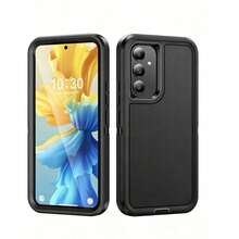 3-Proof Defender 2-In-1 تصميم مسطح مقاوم للصدمات - الأسود - مشاهدة 17