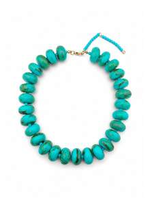 1pc Bohemian Fashion Casual Dopamine Beaded Necklace, Suitable For Daily, Vacation, Travel, Casual Wear, Fashionable Jewelry Gift For Family And Friends - Resin Necklace - View 34