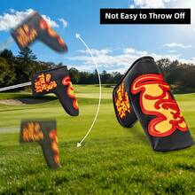 1pc Cartoon Mouse Pattern Golf Putter Headcover, Animal Pattern Putter Headcover, Suitable For Most Brand Putters - Multicolor - View 4