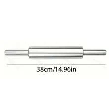 Heavy Duty Stainless Steel Rolling Pin - Non-Slip Grip, Round End Design For Baking, Suitable For Pastries, Cookies, Pasta - Commercial And Home Kitchen Use - Easy To Clean And Rust-Resistant - Great For Christmas, Halloween, Thanksgiving, Easter And Other Holidays - Ideal Gift For Home Baking Enthusiasts, Stylish Cylindrical Design, Durable Kitchen Tool, Pasta Rolling, Cookie Baking, Professional Grade Roller, Cylindrical Design, Rust-Resistant Material, Baking Roller, Pastry Rolling Pin, Baking Enthusiasts - Multicolor - View 13
