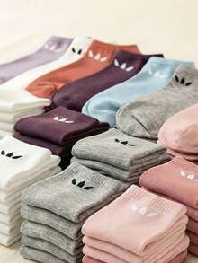 1/5/10 Pairs Women's Colorful Solid Color Boat Socks, Casual Comfortable Breathable Invisible Socks, Women's Socks, Suitable For Daily Wear, Back To School, Sports, Summer Socks, All Seasons - Multicolor - View 5