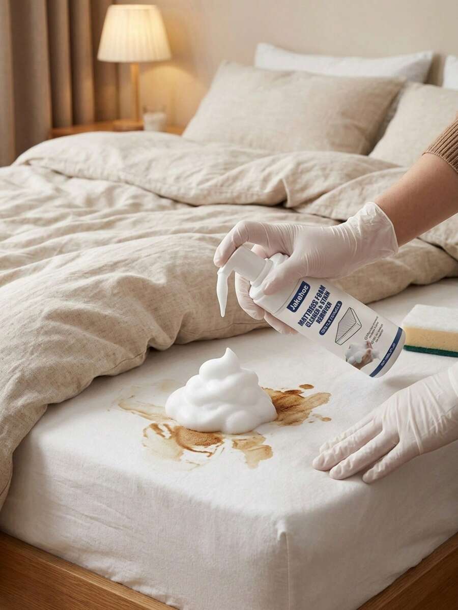 Fabric Sofa Foam Cleaner, Gentle And For Fabric Materials, Removes Stubborn Stains From Mattresses, Coffee Stains, Urine Stains, Oil Stains With One Wipe. 150ml Portable Foam Design, Dense Foam For Easy Operation, Multi-Purpose For Cleaning Sofas, Carpets, Fabric Furniture, Christmas Gift