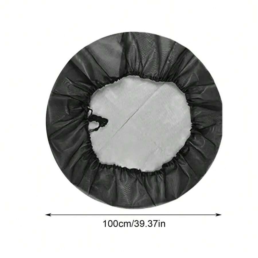 Rain Barrel Cover Mesh Cover Netting For Rain Barrel Water Tank Protection Lid Adjustable Drawstring Rain Barrels Netting Screen - 100cm - View 1
